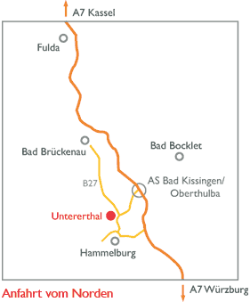 Anfahrt vom Norden Grafik